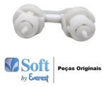 Conjunto registro interno natural e gelado + botão manoplas Soft Everest - Imagem 2