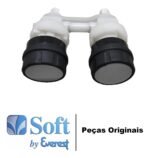 Conjunto registro interno natural e gelado + botão manoplas Soft Everest - Imagem 3